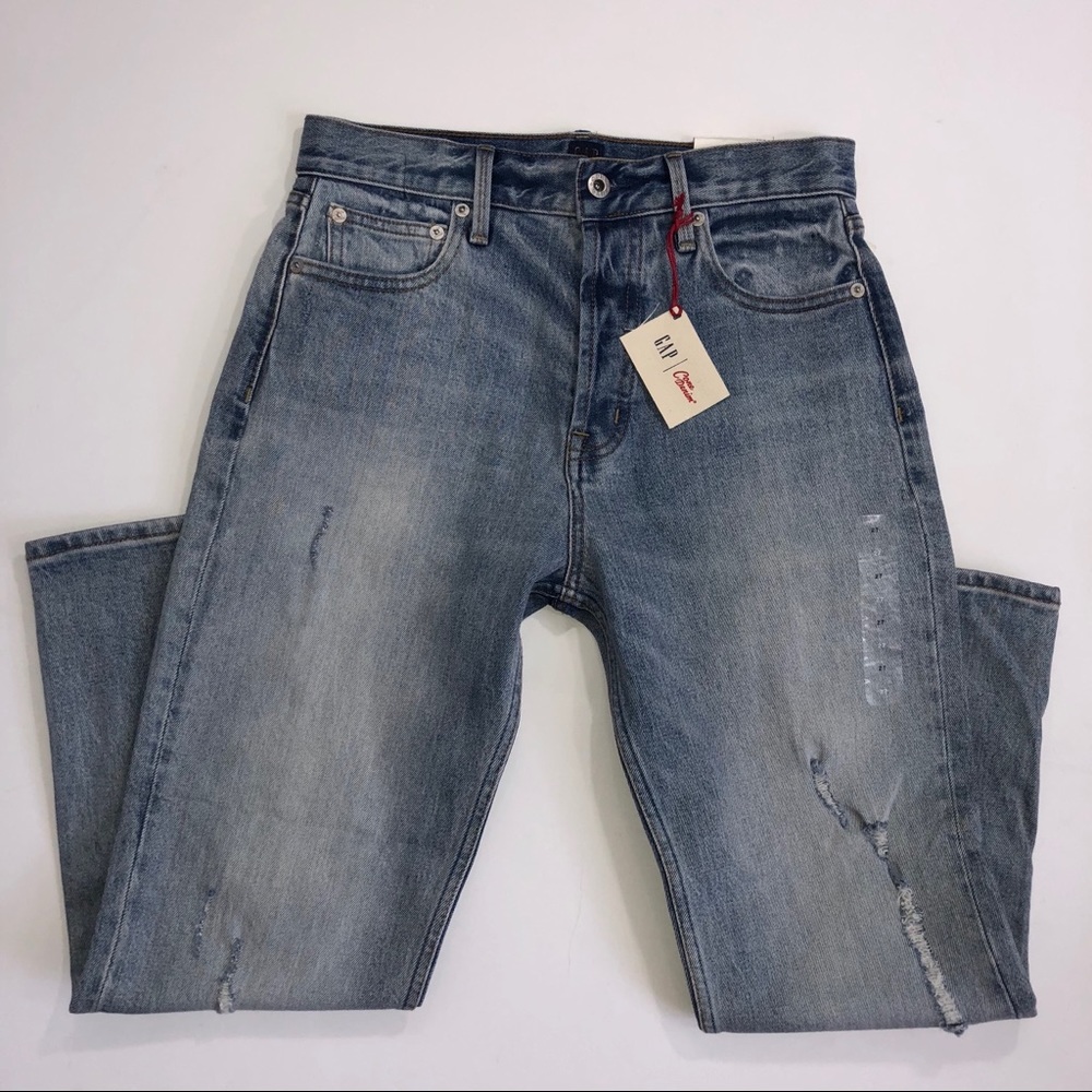 GAP High Waist Straight Leg Jeans